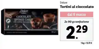 Deluxe Tortini al cioccolato 2x 90 g