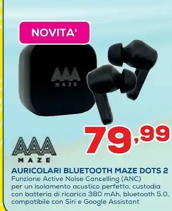 Euronics Auricolari Bluetooth Maze Dots 2 offerta