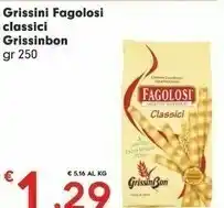 Despar Grissin Bon - Fagolosi Gusto Classico 250 G(ml) offerta