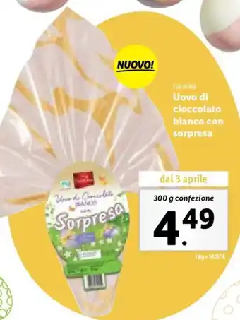 Favorina Uovo di cioccolato bianco con sorpresa 300 g