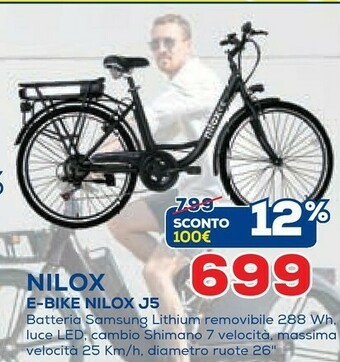 Euronics Nilox E-bike J5 offerta