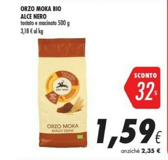 Coop Alce Nero Orzo Moka Tostato E Macinato Biologico 500 G(ml) offerta