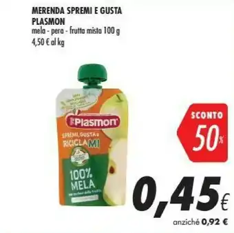 Coop Plasmon Spremi E Gusta Mela 100 G(ml) offerta