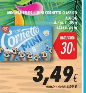 Coop Algida Cornetto Mini Classico Parfum Vanille 288 G(ml) offerta