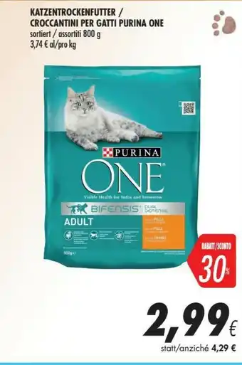 Coop Purina One Croccantini Per Gatti offerta
