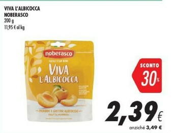 Coop Noberasco Viva L'Albicocca 200 G(ml) offerta