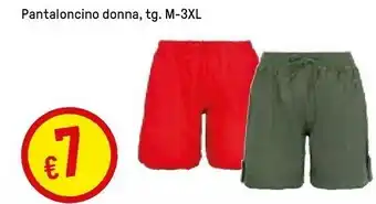 Iper La Grande Pantaloncino Donna, Tg M-3xl offerta