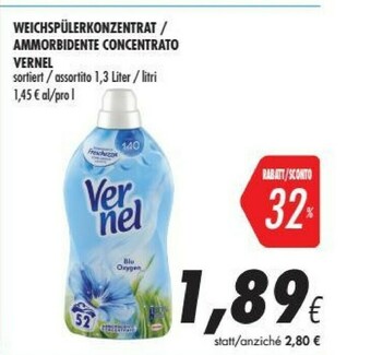 Coop Vernel Ammorbidente Concentrato offerta