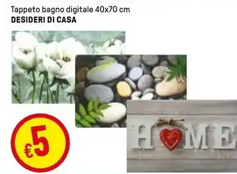 Iper La Grande Tappeto Bagno Digitale 40x70 Cm Desideri Di Casa offerta