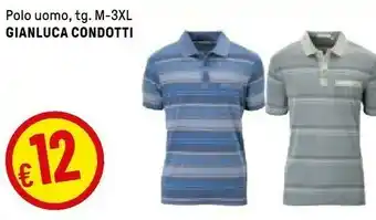 Iper La Grande Gianluca Condotti Polo Uomo, Tg M-3xl offerta