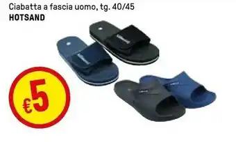 Iper La Grande Hotsand Ciabatta A Fascia Uomo, Tg 40/45 offerta