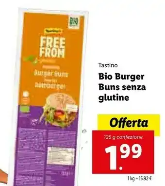 Lidl Free from Bio Burger Buns Senza Glutine 125g offerta