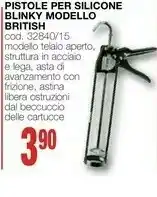 Blinky Pistole Per Silicone Modello British