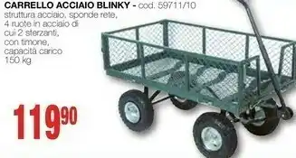 Mondo Brico Carrello Acciaio Blinky offerta