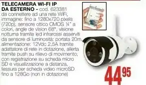Mondo Brico Telecamera Wi-fi Ip Da Esterno offerta