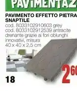 Mondo Brico Pavimento Effetto Pietra Snaptile offerta