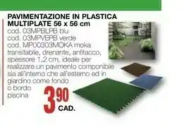 Mondo Brico Pavimentazione In Plastica Multiplate offerta