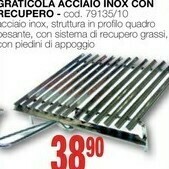 Graticola Acciaio Inox Con Recupero