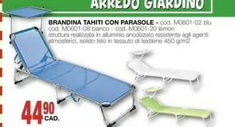 Mondo Brico Brandina Tahiti Con Parasole offerta