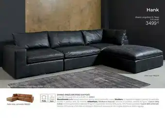 Meseta Hank Divano Angolare Xl Fisso 5/6 Posti