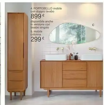Maisons du Monde Portobello Mobile Can Doppio Lavabo/ Mobile Colonna offerta