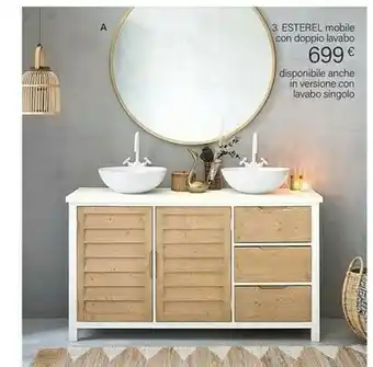 Maisons du Monde Esterel Mobile Con Doppio Lavabo offerta