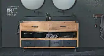 Maisons du Monde Helmard Mobile Con Doppio Lavabio offerta