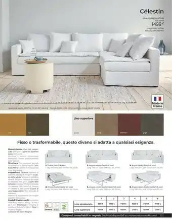 Maisons du Monde Celestin Divano Angolare Fisso offerta