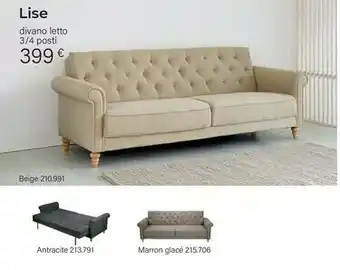 Maisons du Monde Lise Divano Letto offerta