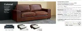 Maisons du Monde Colonel Divano Fisso 3/4 Posti offerta