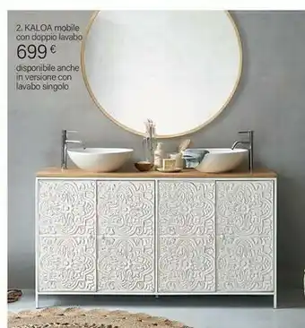 Maisons du Monde Kaloa Mobile Con Doppio Lavabo offerta