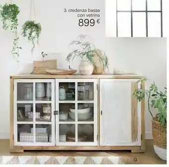 Credenza Bassa Con Vetrina