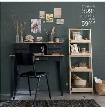 Maisons du Monde Scrivania/ Collége Sedia offerta