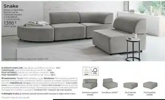 Maisons du Monde Snake Divano Componibile offerta