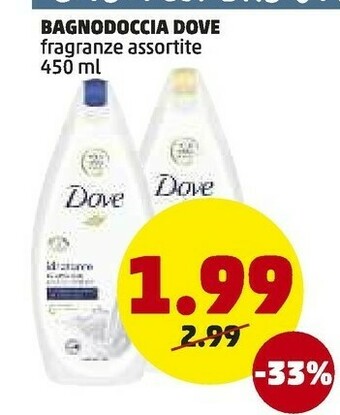 PENNY Dove Bagnodoccia Fragranze offerta