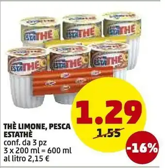 PENNY Ferrero Estathe Thè Limone offerta