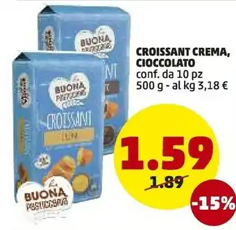 PENNY Buona Croissant Crema, Cioccolato offerta