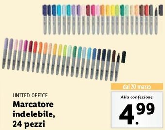 United Office Marcatore indelebile 24 pezzi