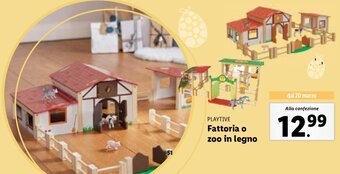Lidl Playtime Fattoria o zoo in legno offerta