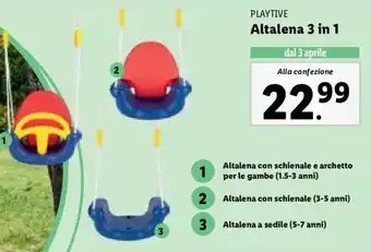 Playtime Altalena 3 in 1