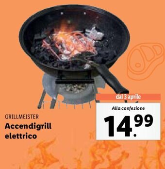 Lidl Grillmeister Accendigrill elettrico offerta