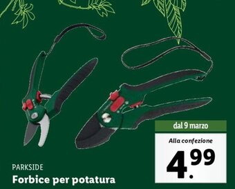 Lidl Parkside Forbice per potatura offerta