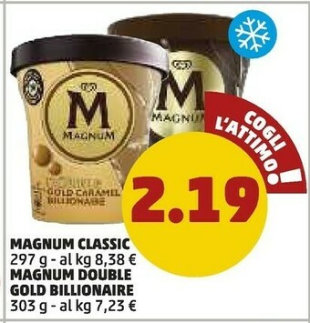 PENNY Algida Magnum Classic Vanilla Ice Cream And Chocolate 297 G(ml) offerta