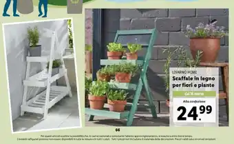 Lidl Livarno Home Scaffale in lego per fiori e piante offerta