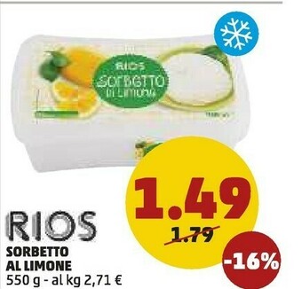 PENNY Rios Sorbetto Al Limone offerta
