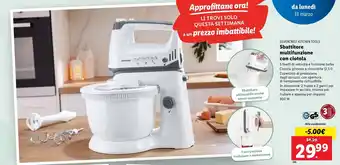 Lidl Silvercrest Kitchen Tools Sbattitore multifunzione con ciotola offerta