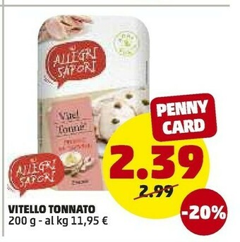 PENNY Sapori Vitello Tonnato offerta