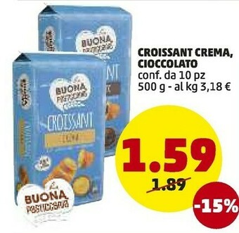 PENNY Buona Croissant Crema, Cioccolato offerta