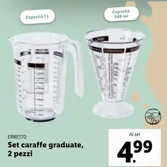 Lidl Ernesto Set caraffe graduate 2 pezzi offerta