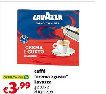 Pam Lavazza Caffè Crema E Gusto offerta